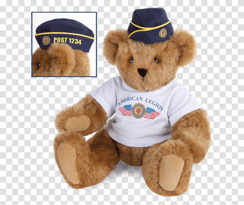 The American Legion Bear Soft, Teddy Bear, Toy, Plush, Cushion Transparent Png