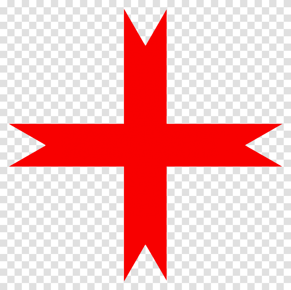 The Ancient Symbol Of The Knights Templar S Red Cross Knights Templar Cross, Logo, Trademark, First Aid Transparent Png
