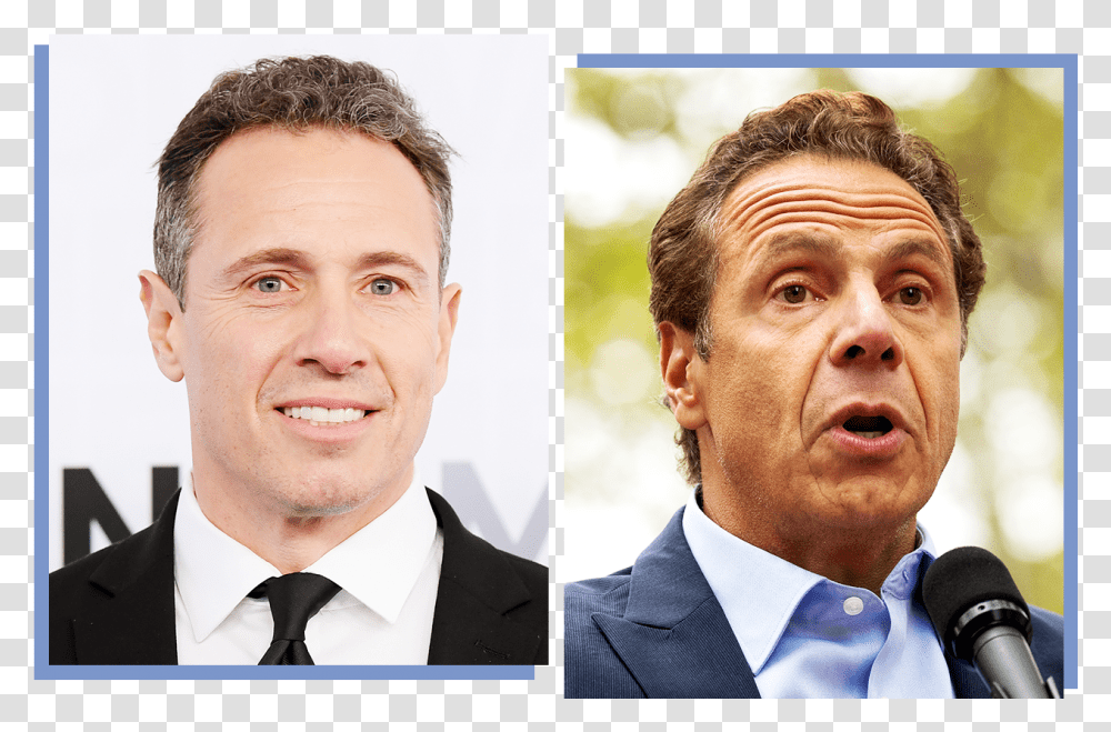The Andrew And Chris Cuomo Sideshow Takes A Surrealist Chris Cuomo Haircut, Person, Tie, Accessories, Face Transparent Png