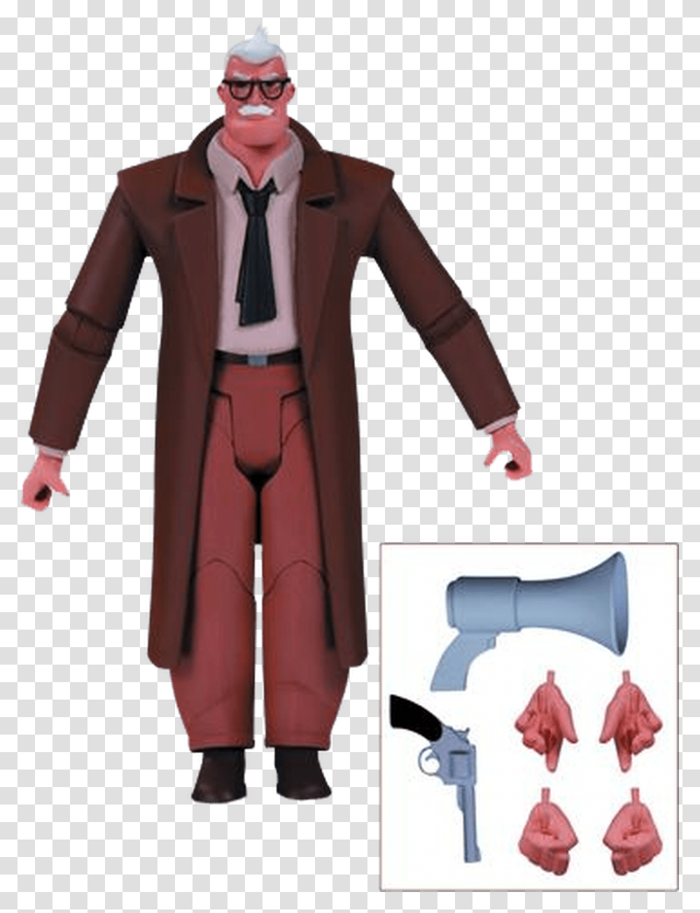 The Animated Series Batman Animated Series Figure Commissioner Gordon, Apparel, Person, Human Transparent Png
