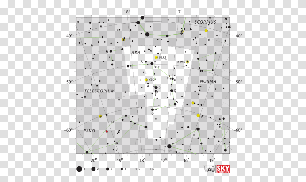 The Ara Constellation Located In The Between The Scorpius Canis Minor Star Map, Plot, Plan, Diagram, GPS Transparent Png