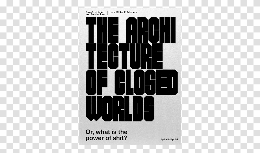 The Architecture Of Closed Worlds Book Cover, Alphabet, Letter, Number Transparent Png