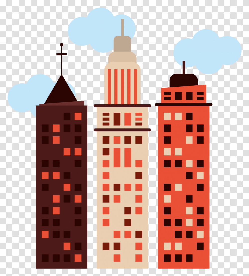 The Architecture Of The City Cartoon Illustration, Building, Urban, PEZ Dispenser, Performer Transparent Png