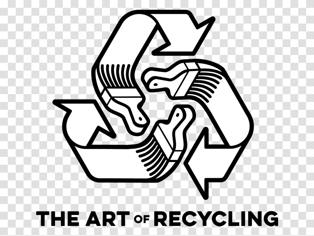 The Art Of Recycling Logo, Recycling Symbol, Stencil, Person, Human Transparent Png