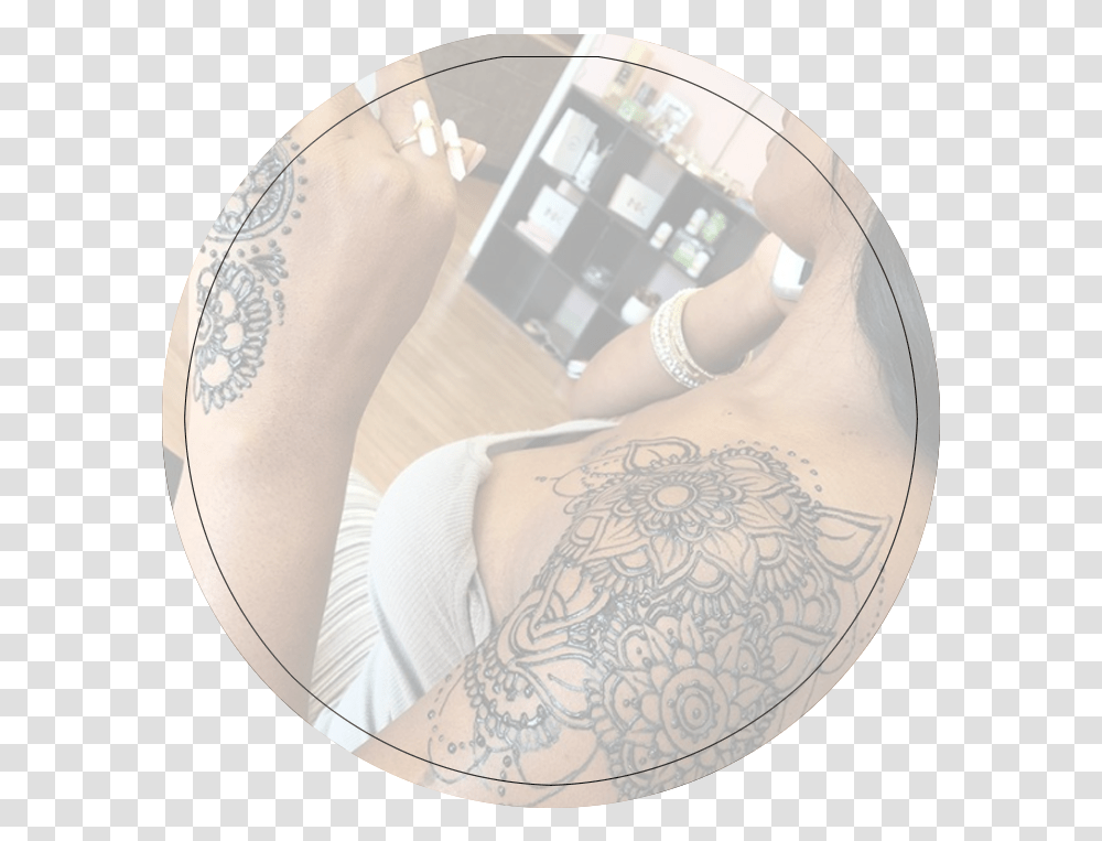 The Artist J Circle, Person, Tattoo, Skin, Furniture Transparent Png
