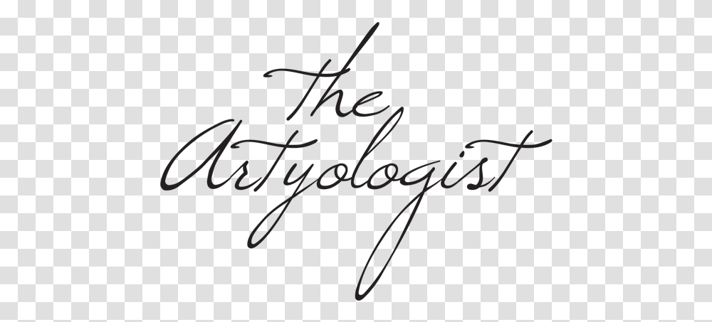 The Artyologist Calligraphy, Handwriting, Signature, Autograph Transparent Png
