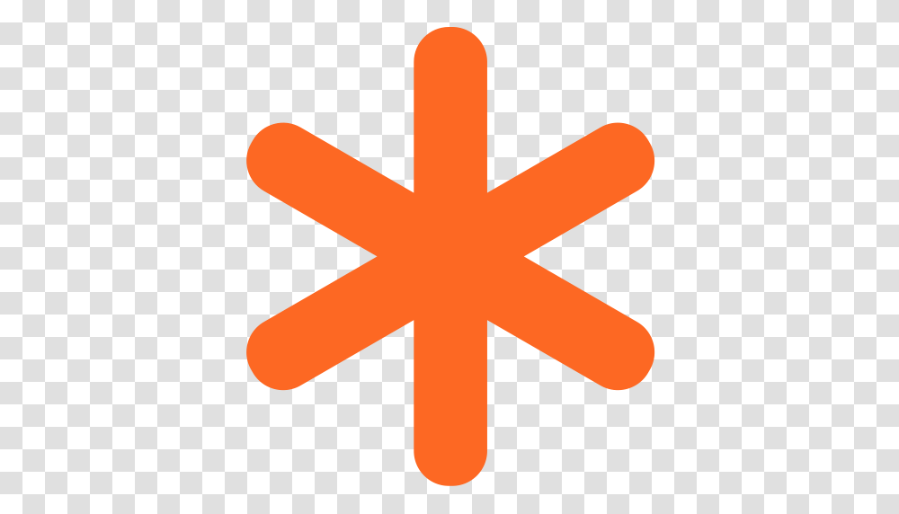 The Asterisk Is Required Asterisk Design Icon With, Cross, Logo, Trademark Transparent Png