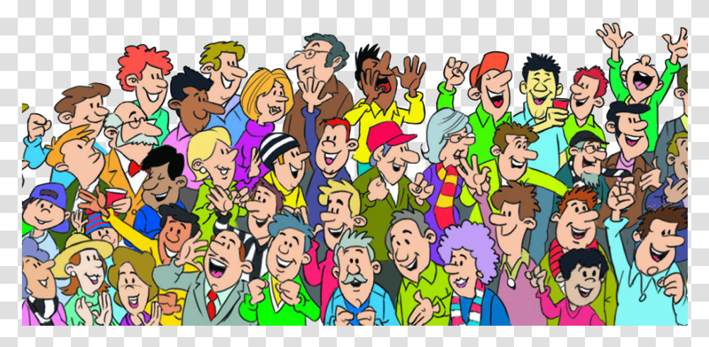 The Audience Will Always Mimic The Speaker Audience Cartoon Background, Person, Crowd, People Transparent Png