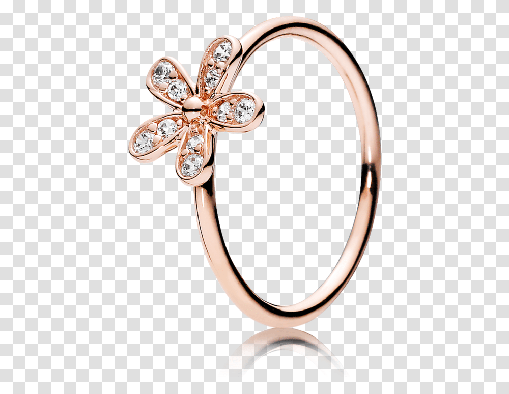 The Aye Co Conflict Free Loose Diamonds Rose Gold Daisy Pandora Ring, Jewelry, Accessories, Accessory, Gemstone Transparent Png