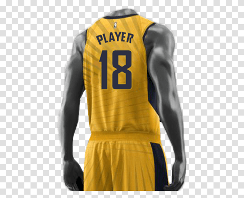 The Back Of The Statement Uniform Features The Foundation Indiana Pacers Uniform 2018, People, Person, Human, Bib Transparent Png