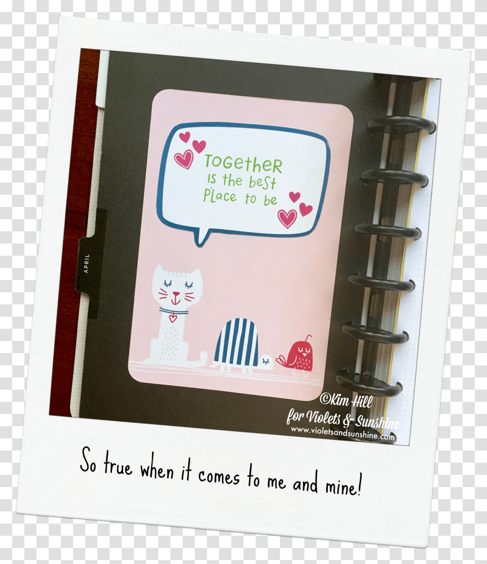 The Backside Of The Dividers Have Inspirational Quotes Scrapbooking, Poster, Advertisement, Electronics Transparent Png