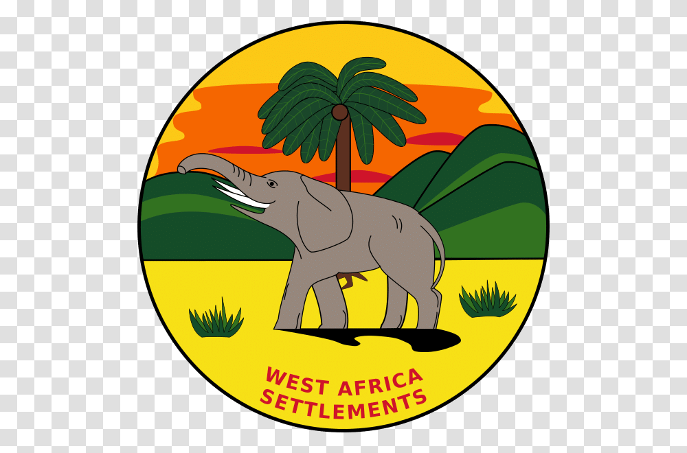 The Badge Of The British West African Settlements Gold Coast Ghana Flag, Label, Logo Transparent Png