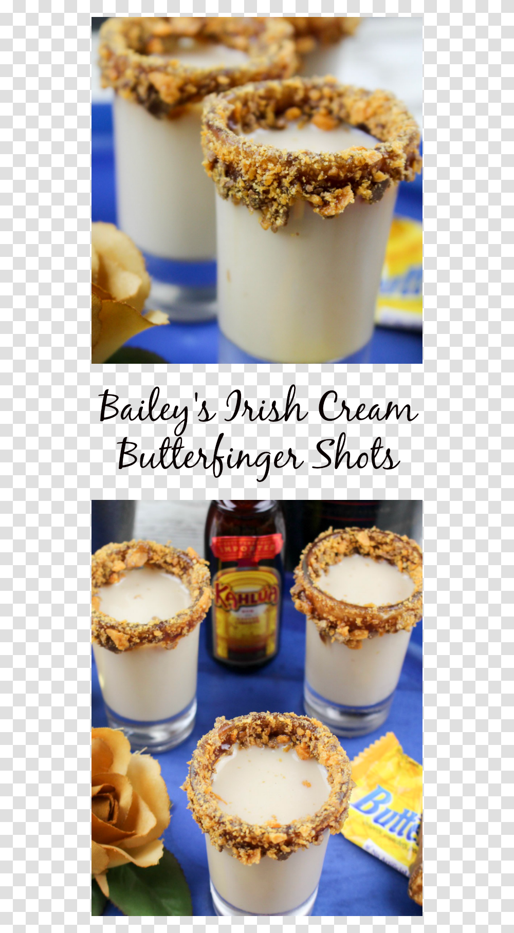 The Bailey S Irish Cream Butterfinger Shots Recipe Dulce De Leche, Food, Plant, Beverage, Ice Cream Transparent Png