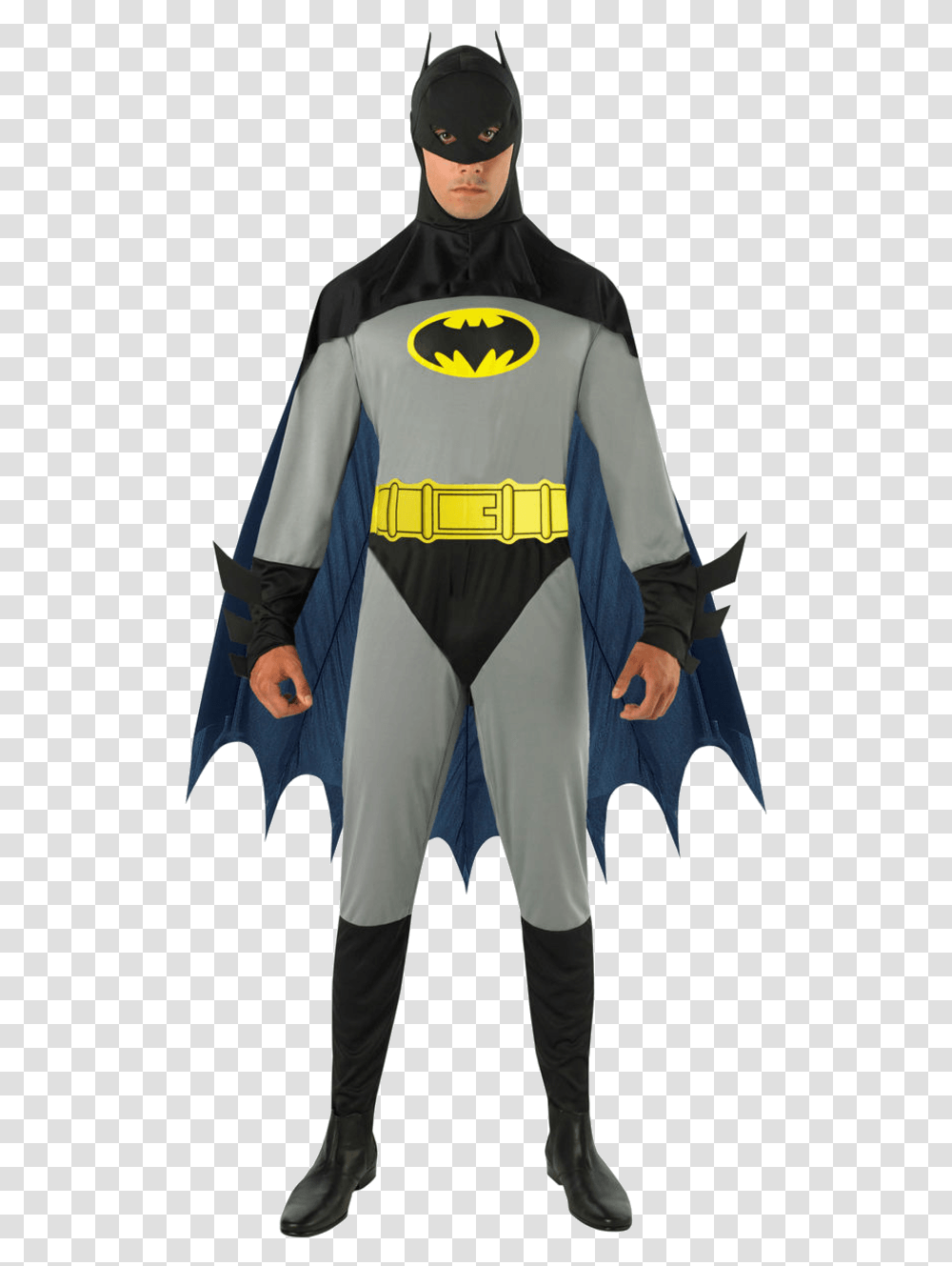 The Batman Classic Adult Fancy Dress Costume, Apparel, Person, Cape Transparent Png