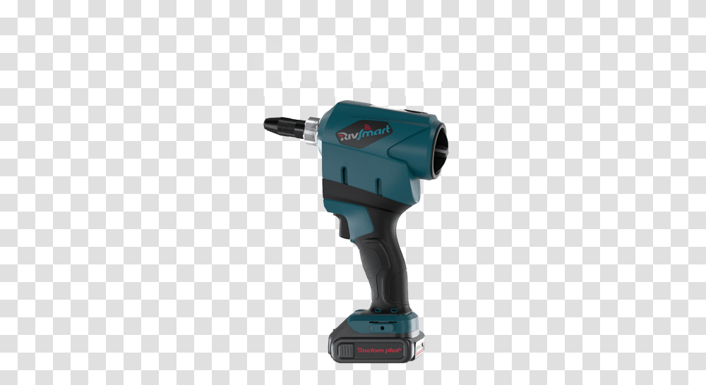 The Battery Riveter Rivsmart Has Very Compact Dimensions Impact Wrench, Tool, Power Drill Transparent Png