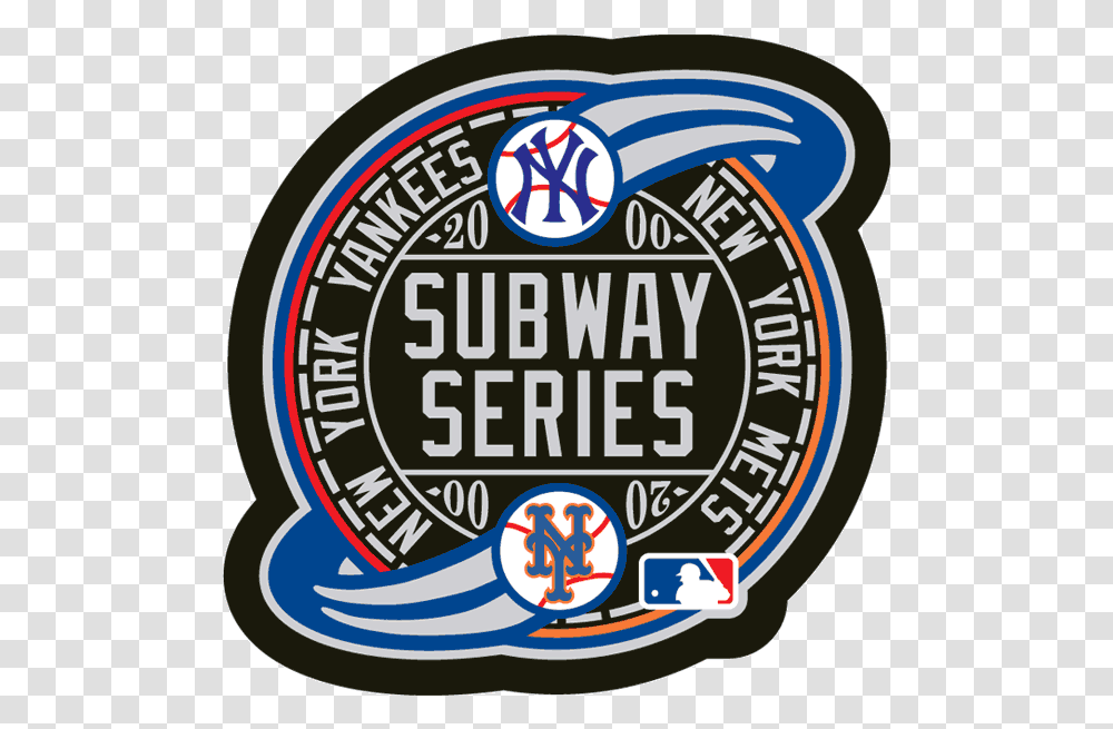 The Battle For Big Apple Is Subway Series Mets Yankees 2018, Label, Text, Logo, Symbol Transparent Png