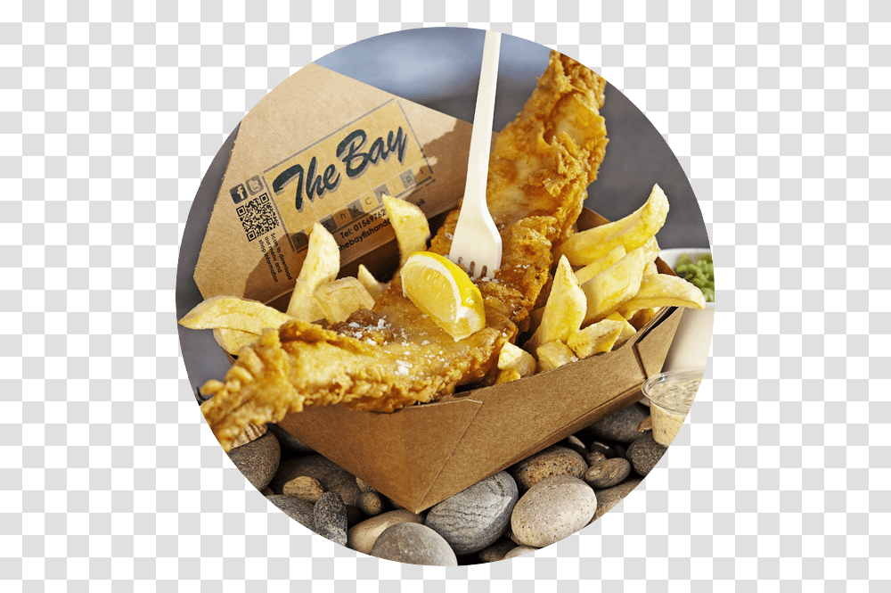 The Bay Fish And Chips Stonehaven, Plant, Food, Fries, Citrus Fruit Transparent Png