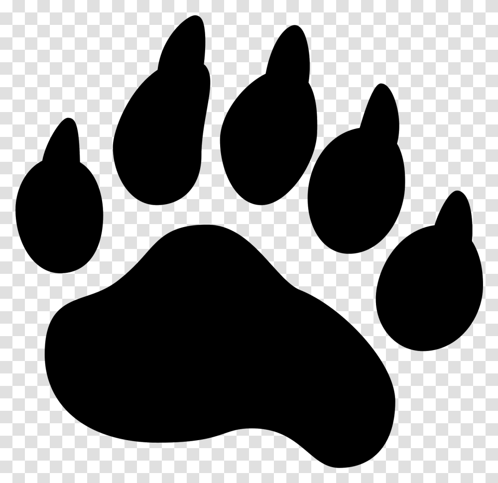 The Bear Footprint Icon A Clear Profile Of A Bear Bear Paw Icon, Gray, World Of Warcraft Transparent Png