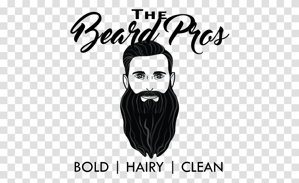 The Beard Pros Illustration, Handwriting, Advertisement, Poster Transparent Png