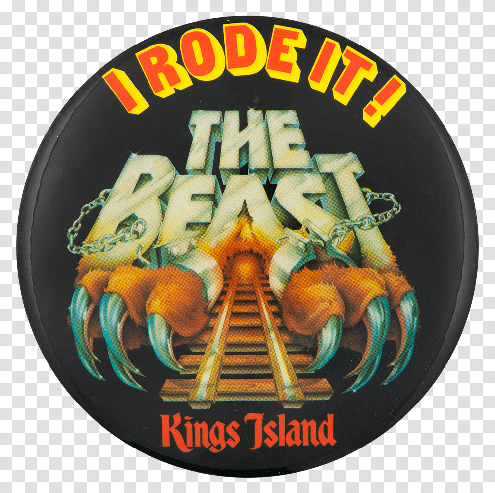 The Beast Kings Island Event Button Museum Beast Roller Coaster, Logo, Birthday Cake, Food Transparent Png