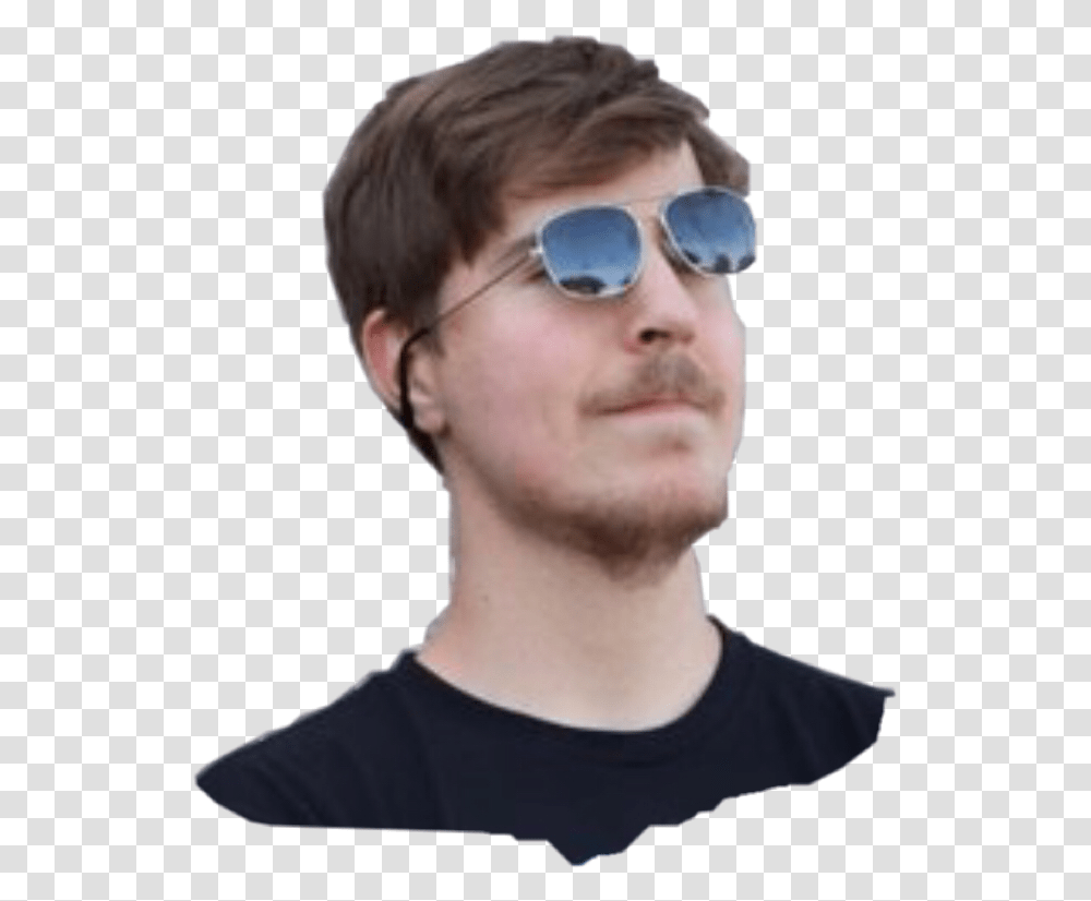 The Beast Mr Beast Background, Sunglasses, Accessories, Accessory, Person Transparent Png
