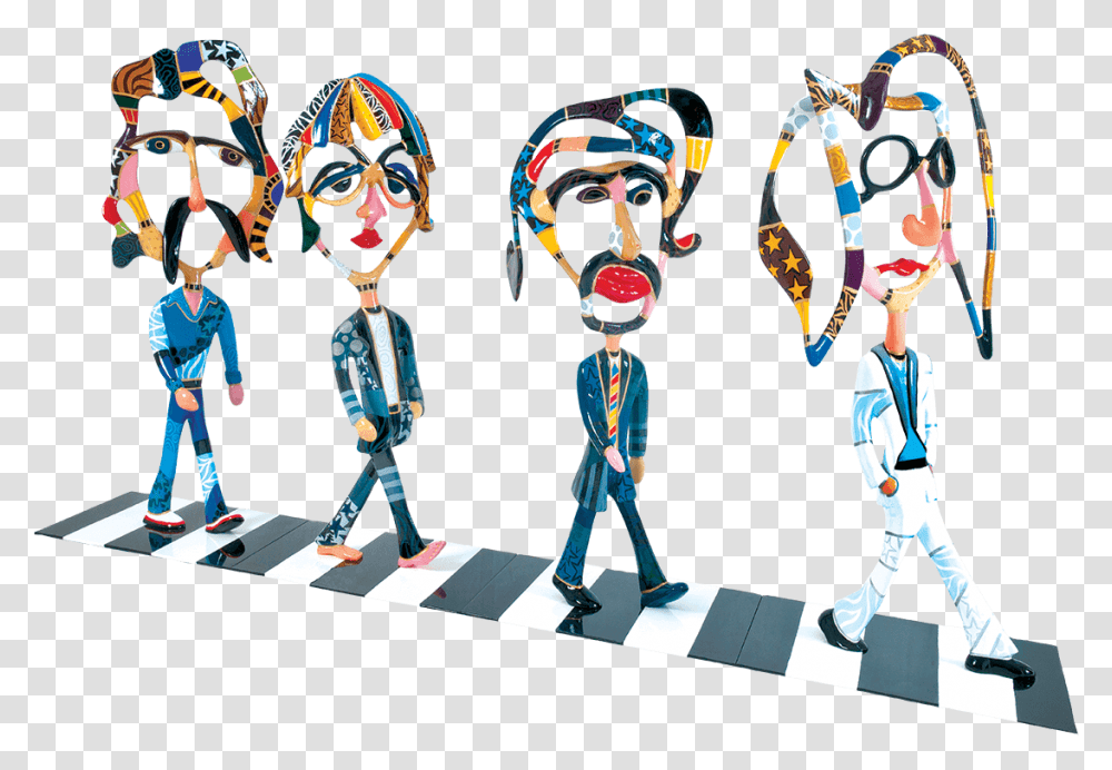 The Beatles Beatles Sculpture, Person, Robot, Road, Helmet Transparent Png