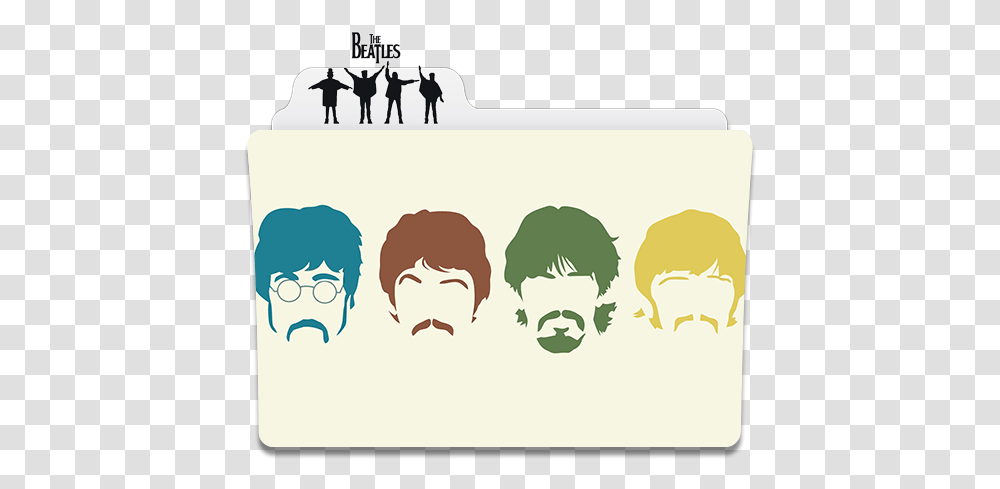 The Beatles Folder Icon, Person, Cow, Animal, Face Transparent Png