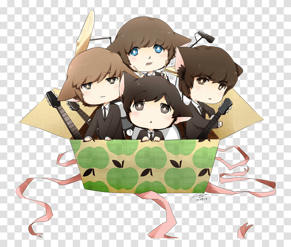 The Beatles Images Beatle Kittens Hd Wallpaper And Anime Beatles Fan Art, Person, People, Outdoors, Helmet Transparent Png
