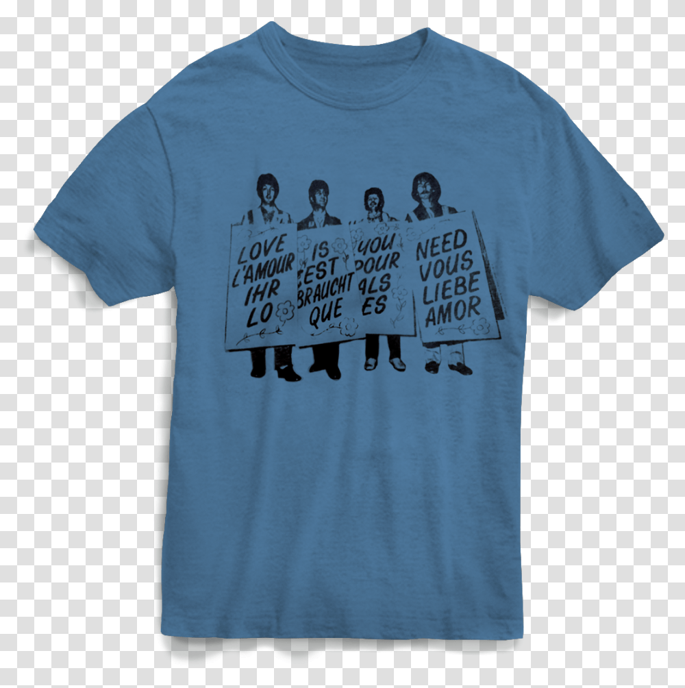 The Beatles Love You Need All You Need Is Love, Apparel, T-Shirt, Person Transparent Png