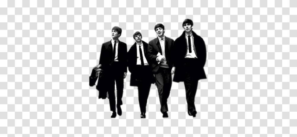 The Beatles Walking, Person, Suit, Overcoat Transparent Png