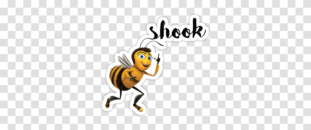 The Bee Movie Shook Meme Shook Script Bee Movie Stickers, Honey Bee, Insect, Invertebrate, Animal Transparent Png