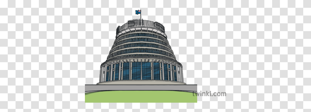 The Beehive Wellington Scavenger Hunt Activity New Zealand Beehive Building, Office Building, Architecture, High Rise, City Transparent Png
