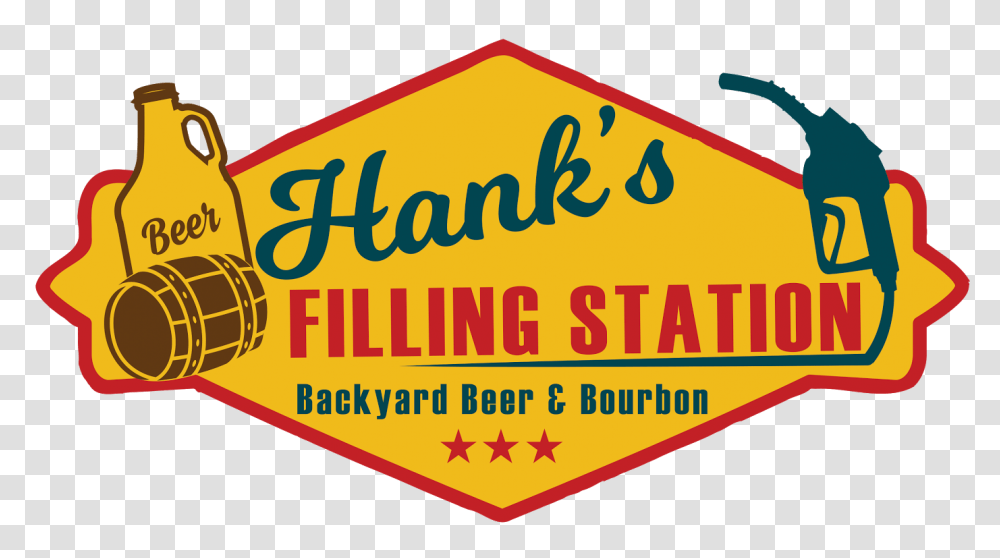 The Beer Hanks Filling Station, Label, Word, Logo Transparent Png