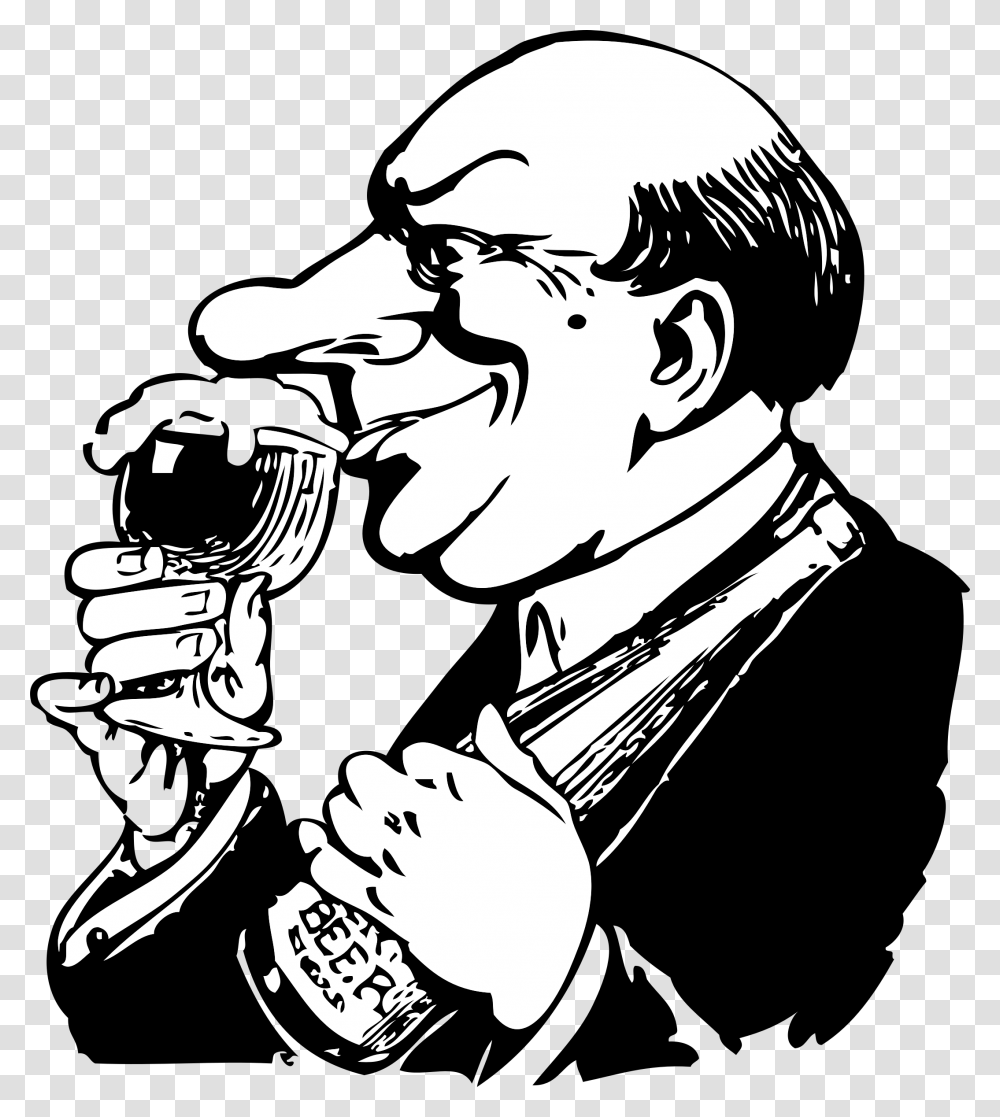 The Beer Snob Clip Arts, Person, Stencil, Hand, Cowbell Transparent Png