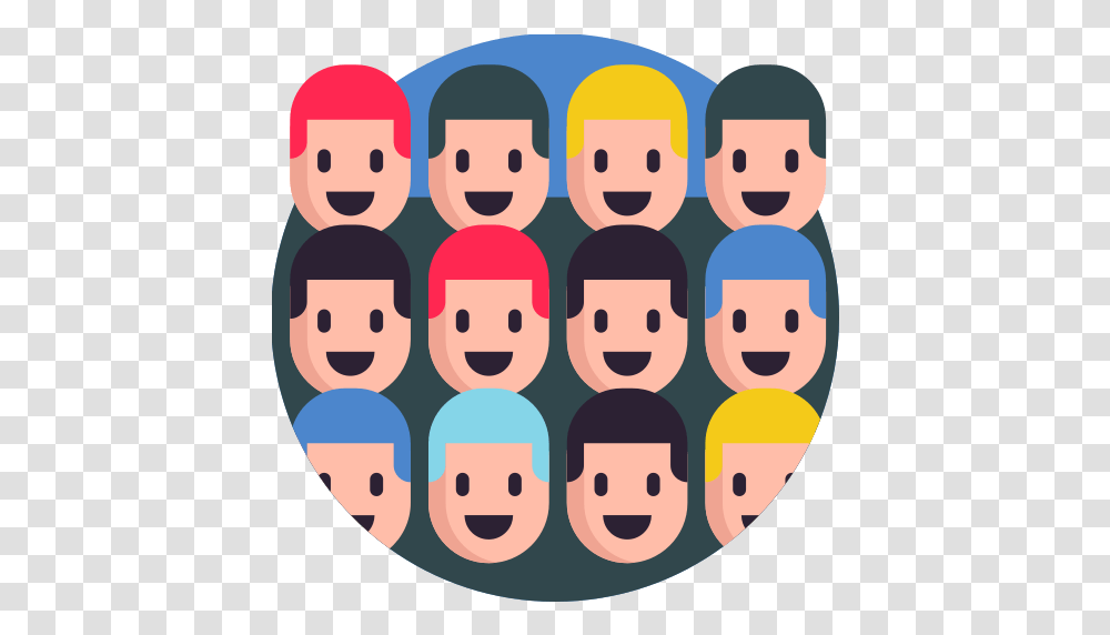 The Best Free Crowd Icon Images Download From 195 Crowd Flat People Icon, Poster, Head, Face, Photo Booth Transparent Png