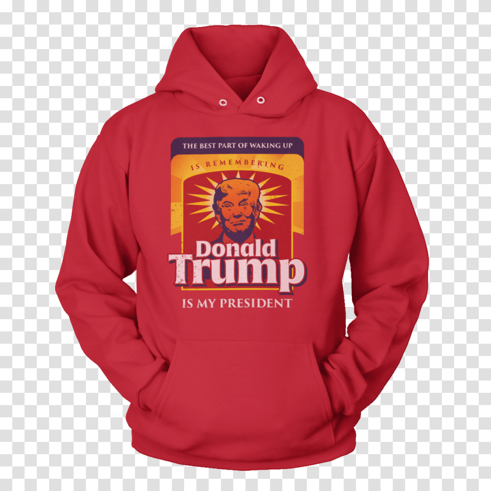 The Best Part Of Waking Up American Af, Apparel, Hoodie, Sweatshirt Transparent Png