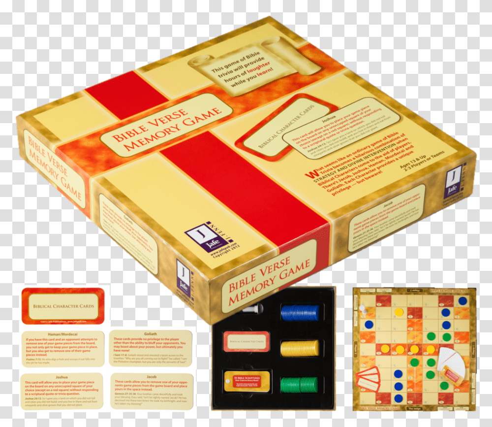 The Bible Verse Memory Game Provides The Perfect Opportunity Board Game, Box, Label, Paper Transparent Png