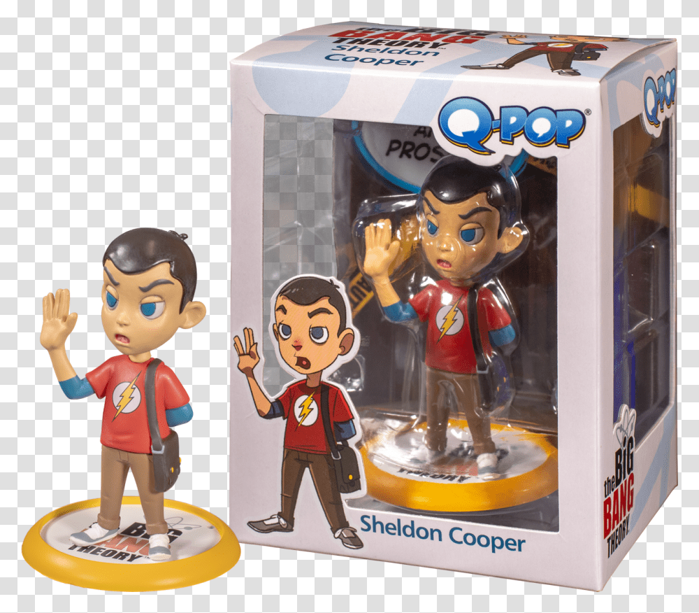 The Big Bang Theory Big Bang Theory Q Pop Sheldon, Figurine, Person, Human, Toy Transparent Png