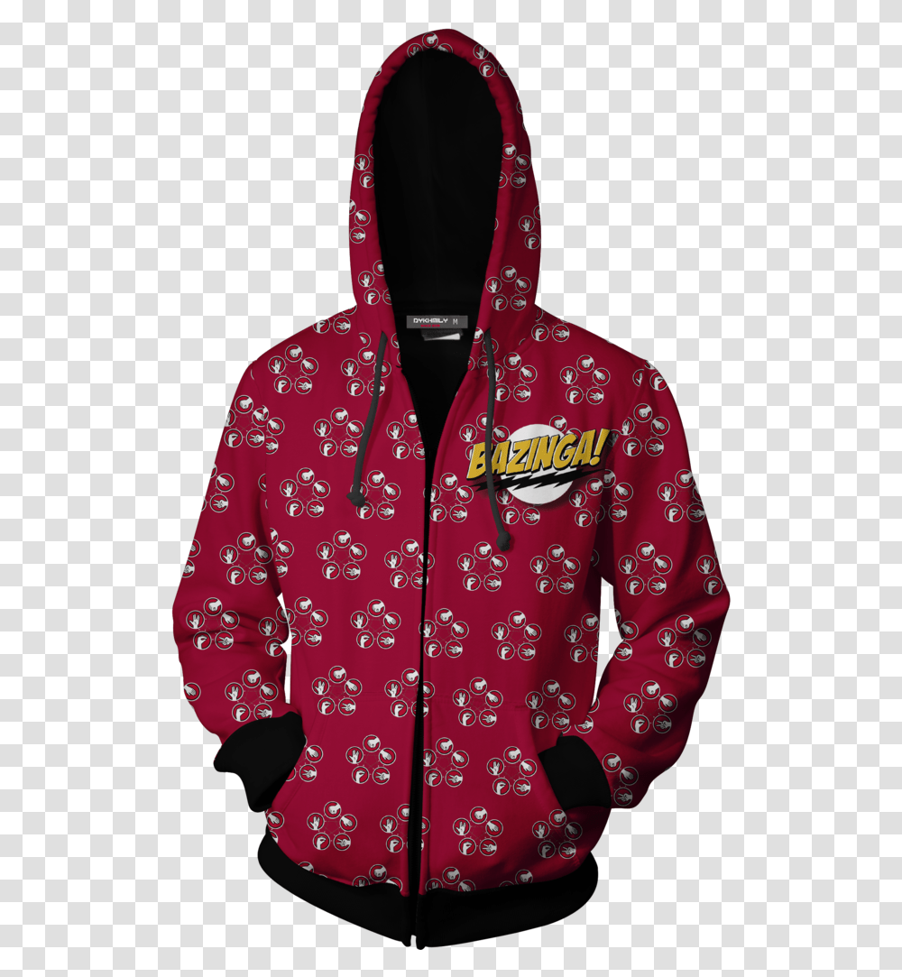 The Big Bang Theory Zip Up Hoodie Download Spider Man Into The Spider Verse Costume, Apparel, Coat, Sweatshirt Transparent Png