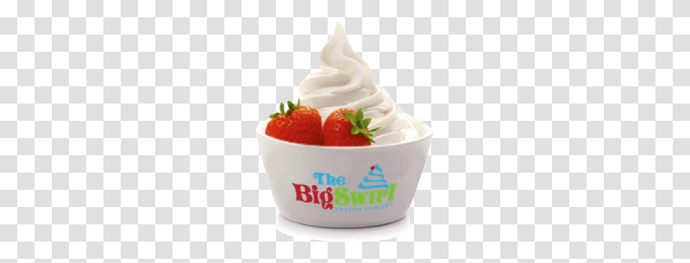 The Big Swirl Frozen Yogurt Yumamom, Dessert, Food, Cream, Creme Transparent Png