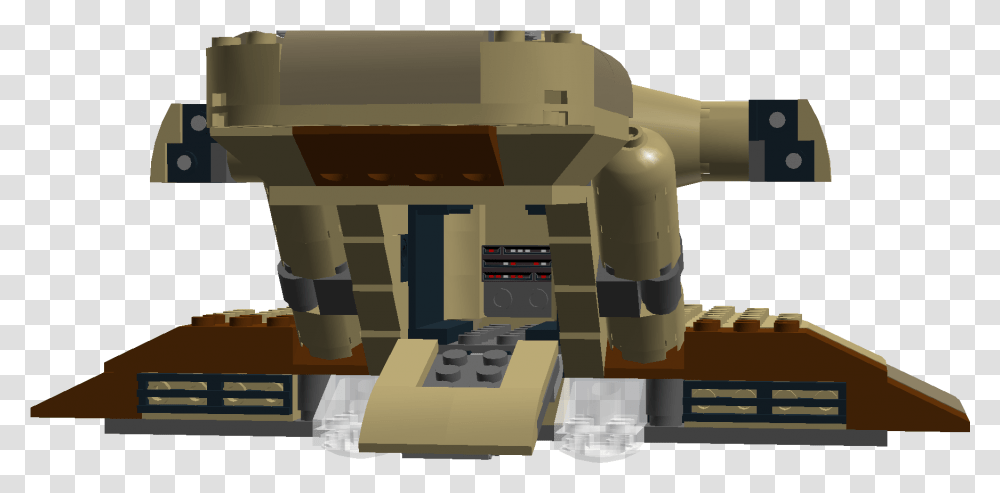 The Big Upper Turret Also Has An Hatch On The Top So Lego Star Wars Mortar Tank, Toy, Machine, Transportation, Vehicle Transparent Png