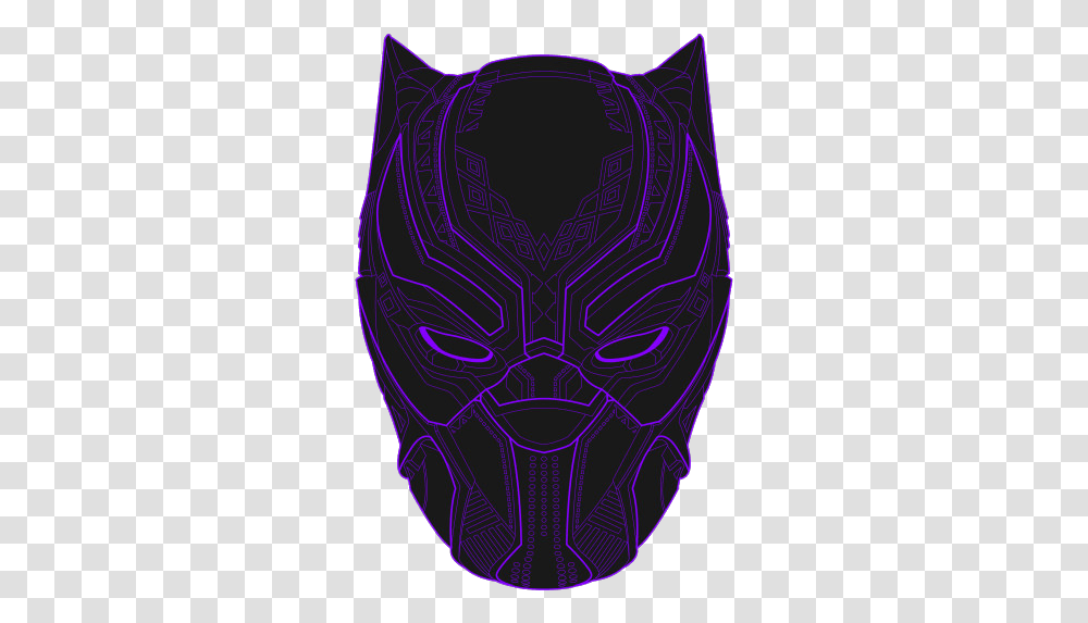 The Black Panther Illustration, Purple, Lighting, Pattern Transparent Png