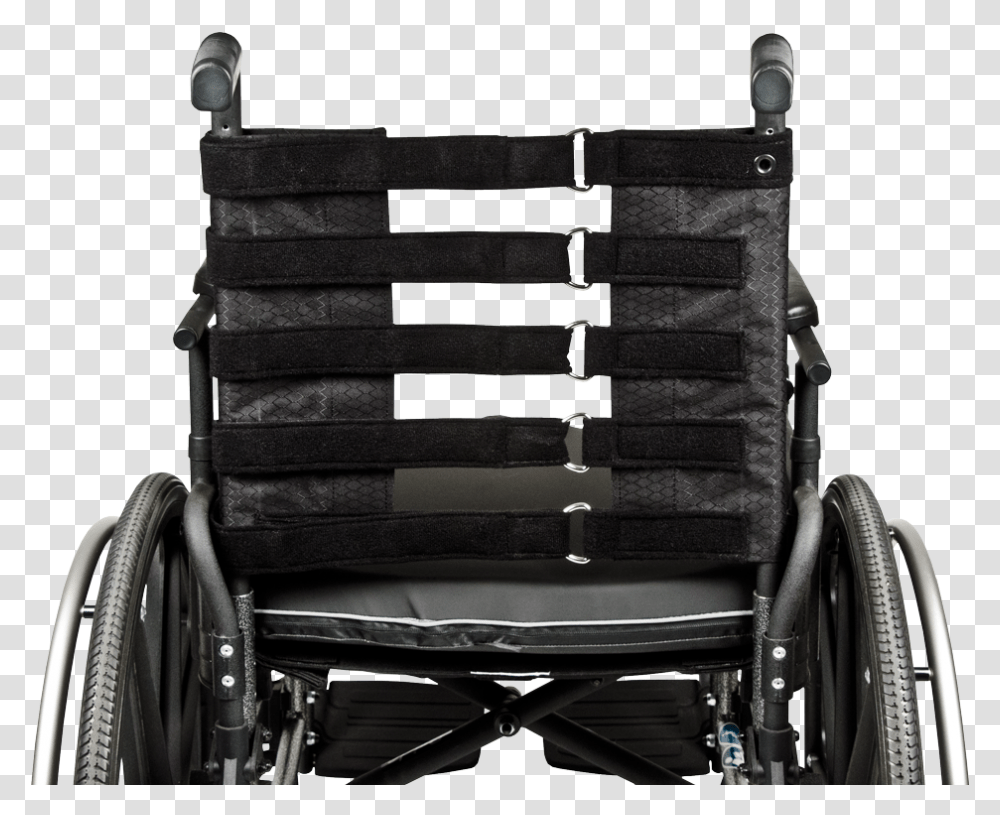 The Black Straps Of Elements Back Wheelchair Wheelchair, Furniture Transparent Png