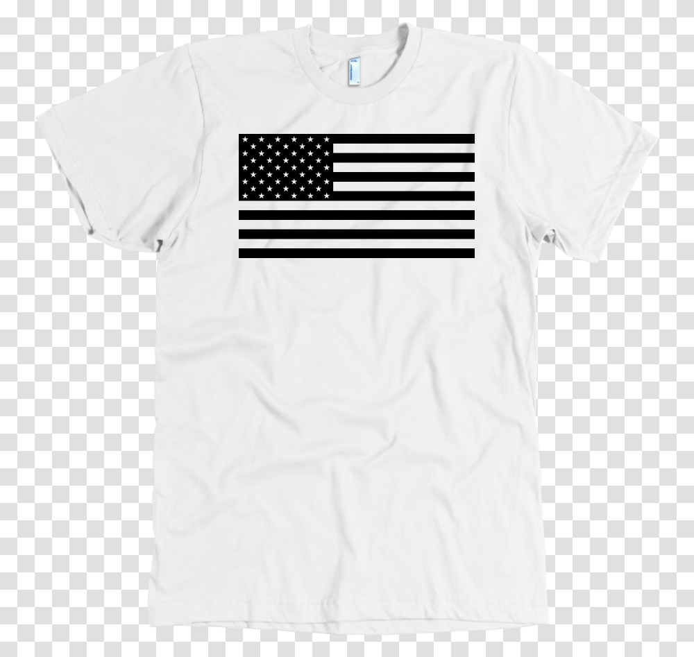 The Black Usa Flag TeeClass American Flag, Apparel, T-Shirt, Person Transparent Png