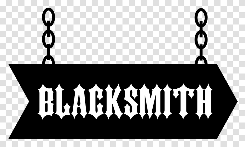The Blacksmith's Shop Forge Anvil Blacksmith'sign, Silhouette, Stencil, Label Transparent Png