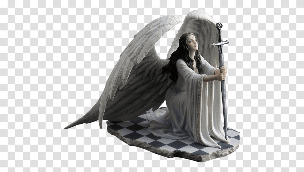 The Blessing By Anne Stokes Angel Statue Sculpture, Art, Bird, Animal, Archangel Transparent Png