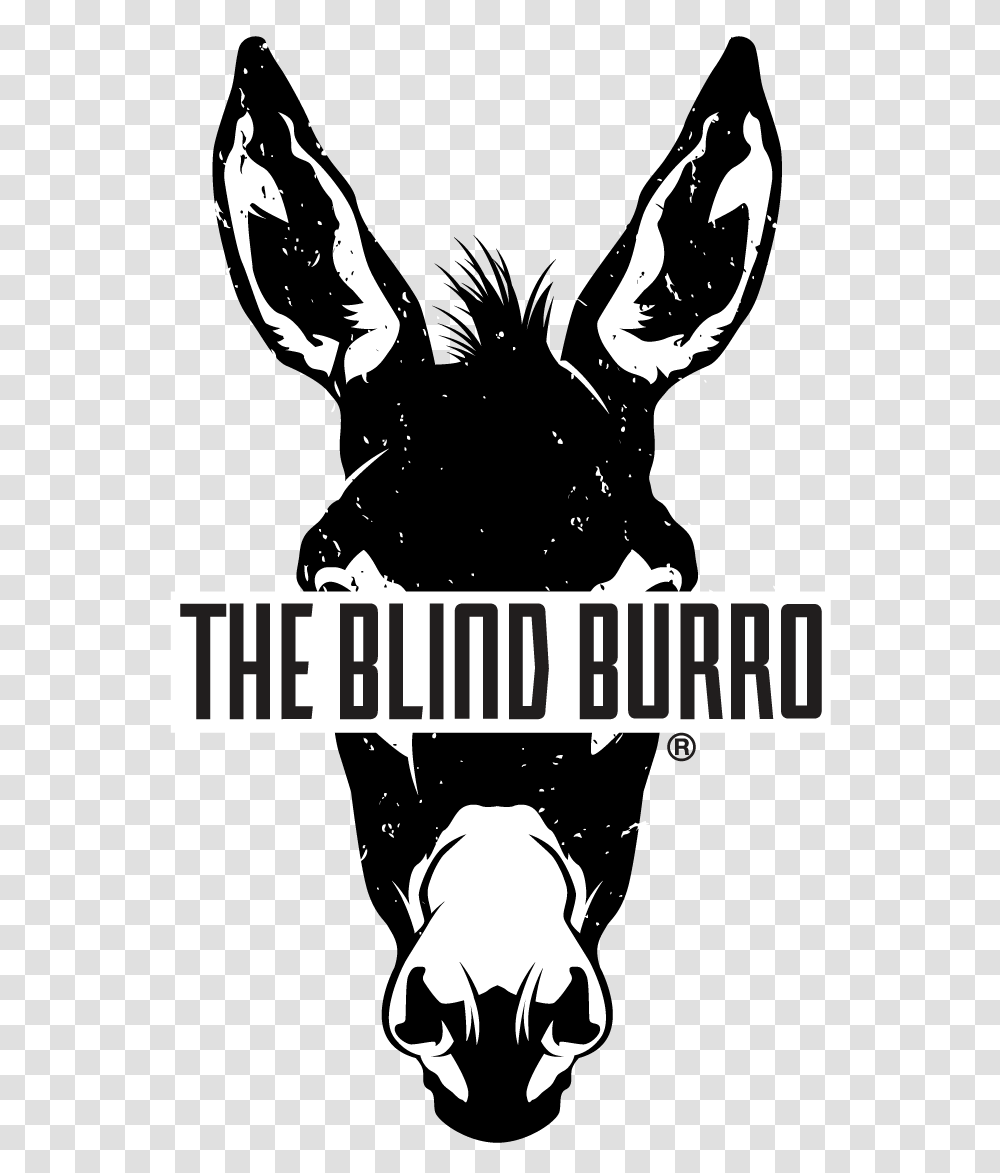 The Blind Burro, Poster, Advertisement, Stencil, Hand Transparent Png
