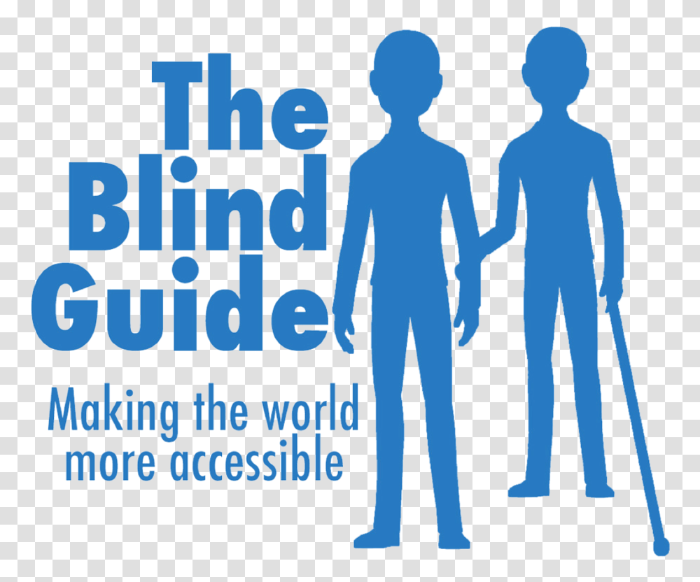The Blind Guide Copy Human Guide For The Visually Impaired, Standing, Crowd Transparent Png