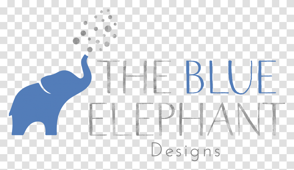 The Blue Elephant Designs, Animal, Logo Transparent Png