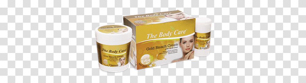 The Body Care Gold Bleach Cream With Dust 260gm Body Care Gold Bleach Cream, Person, Food, Plant, Dessert Transparent Png